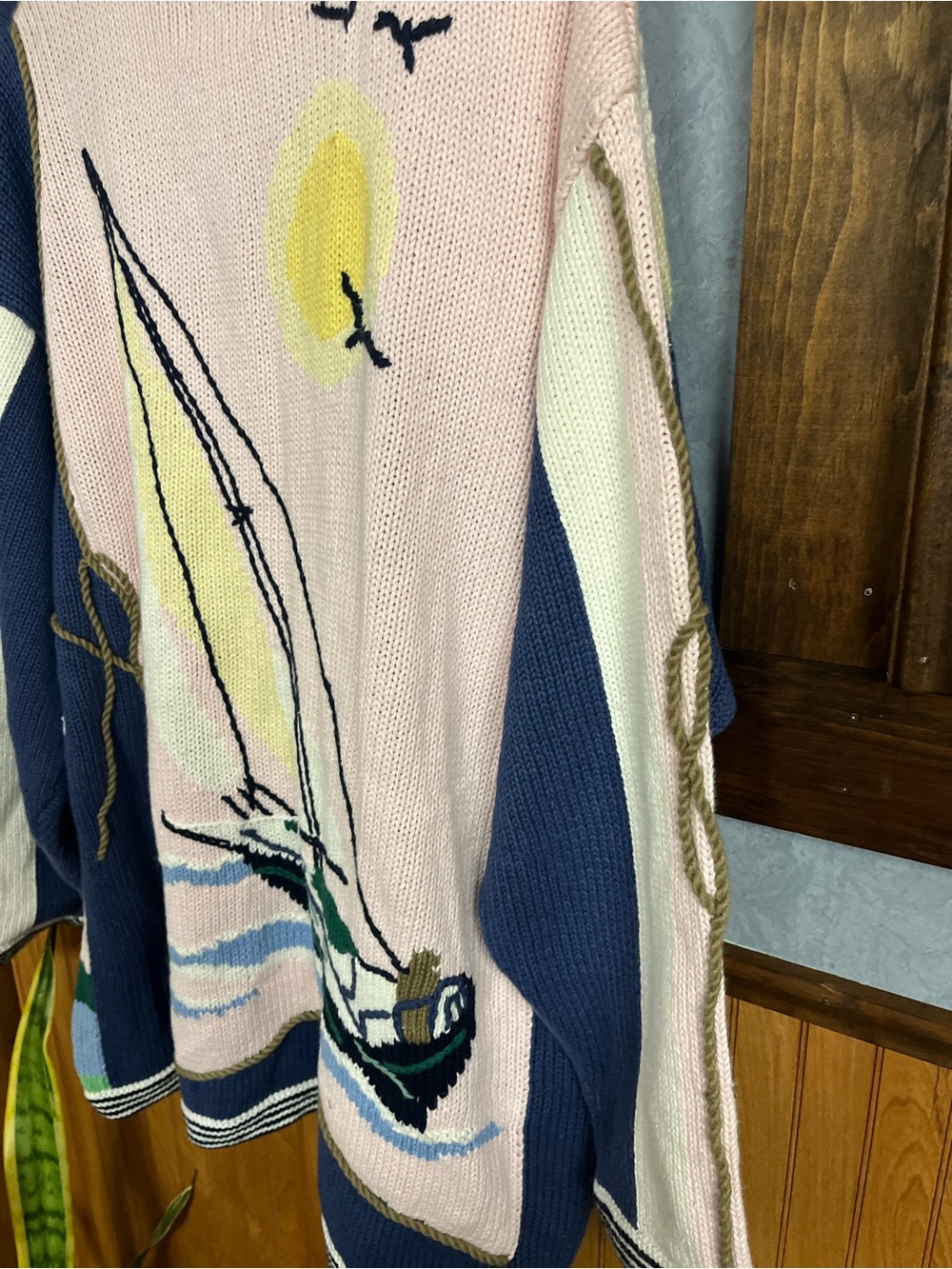 Storybook Knits Womens Cardigan Sweater Vintage Nautical Sail 3x Cotton Women’s - Picture 11 of 15
